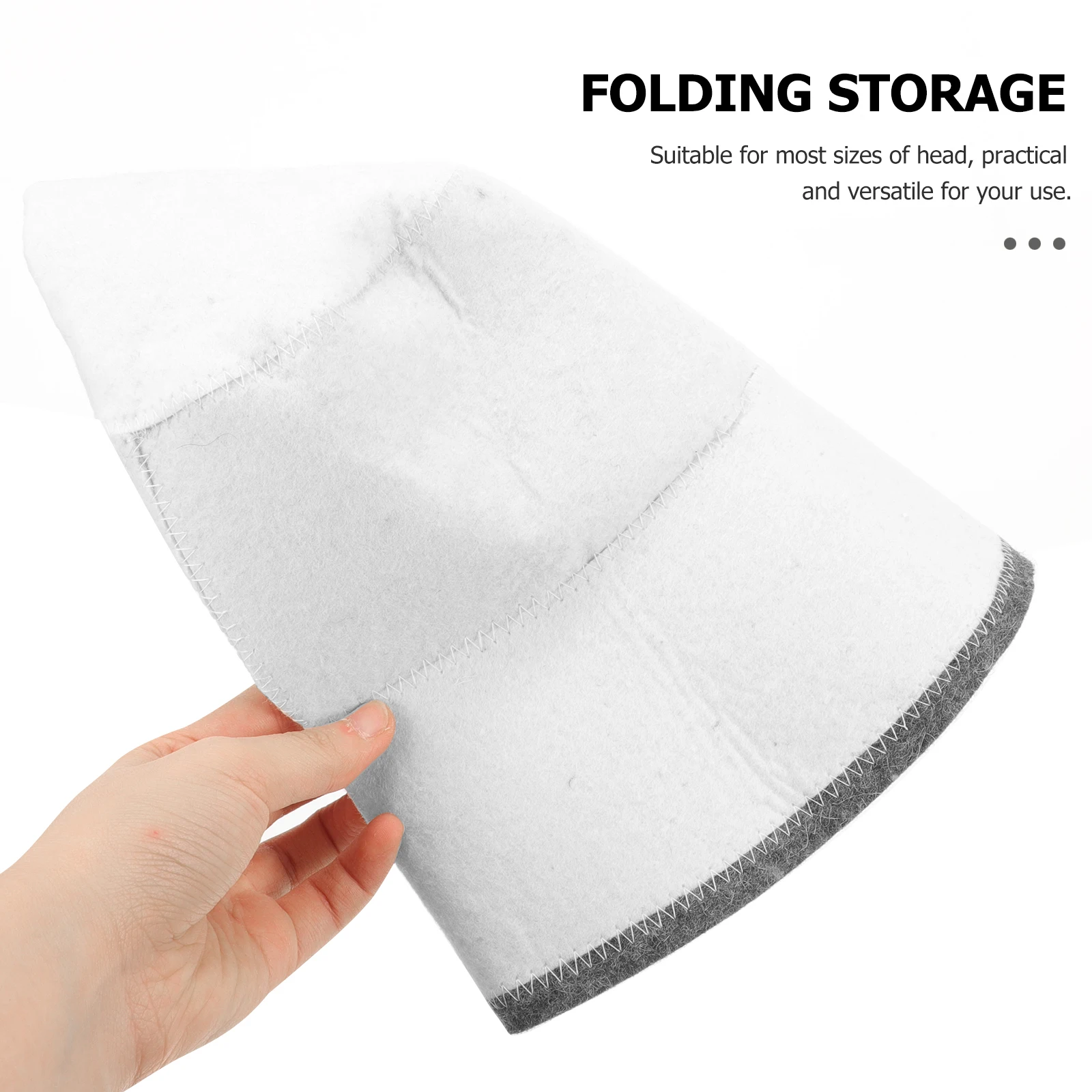

Wool Sauna Hat Bath Cap Lightweight Portable Reusable Shower Accessories Stylish Breathable Spa Bathing Hat for Women Heat