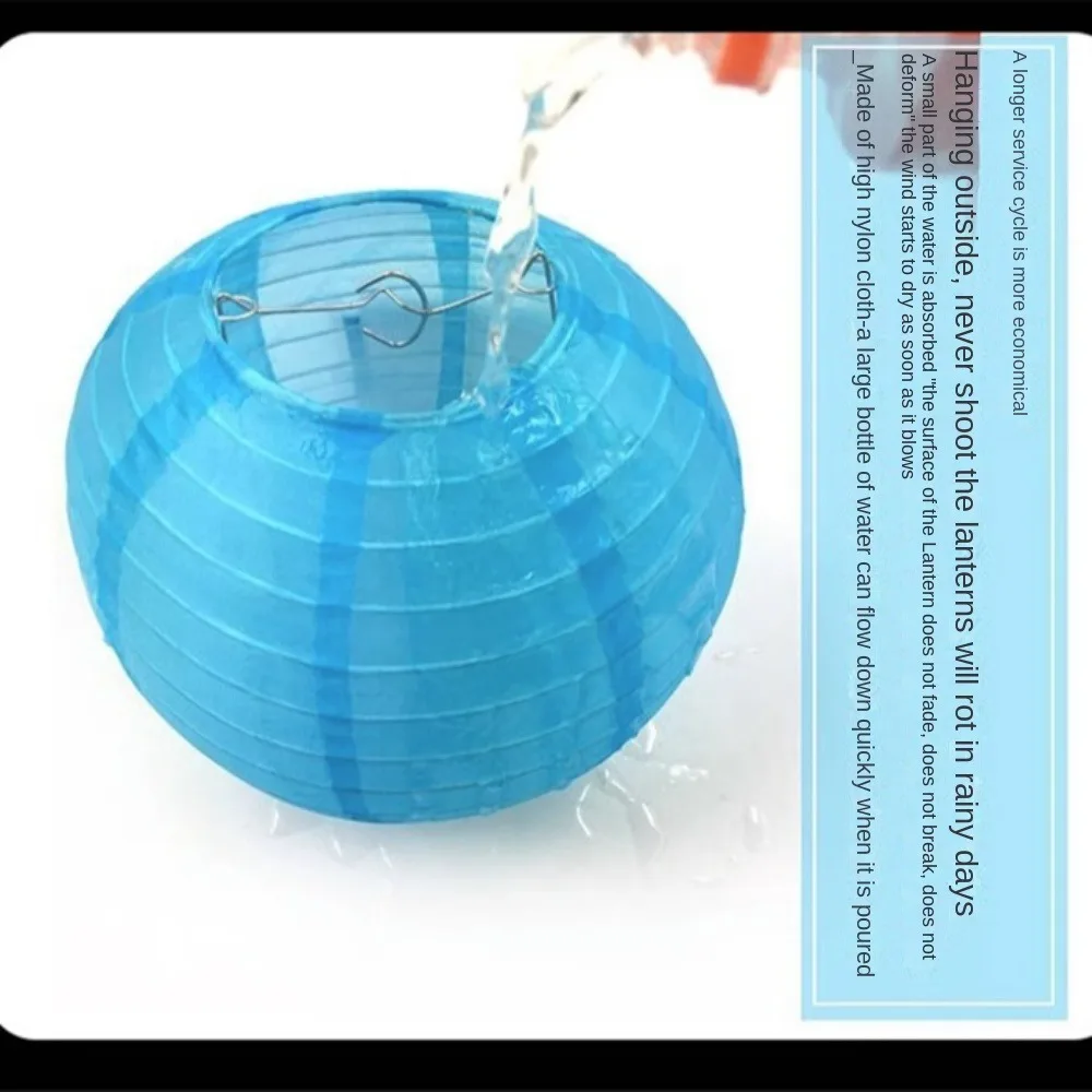 Waterproof Round Lantern Hanging Decoration DIY Lamp Hanging Lantern Ball 8/10/12inch Antique Multicolor Chinese Lanterns