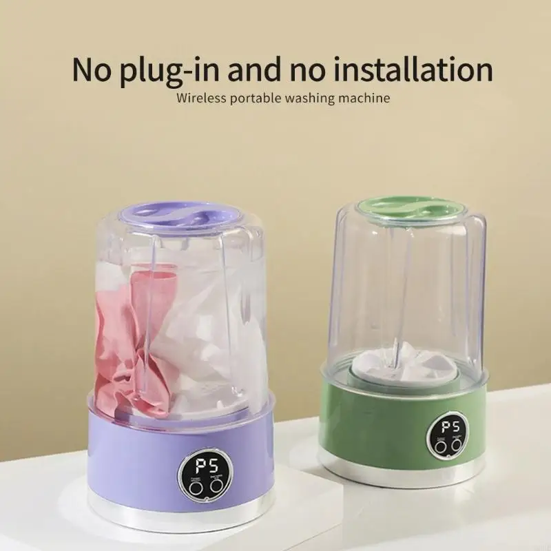 A2ue Washing Machine Operazione cordless ricaricabile per asciugamani calzini abiti da bambino