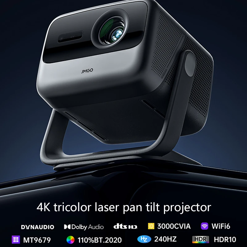 Jmgo Best N1S Ultra tricolore Laser RGB 4K Home Smart Cinema videoproiettore, 3000 CVIA luminosità MAX 8K proiettore WiFi Android