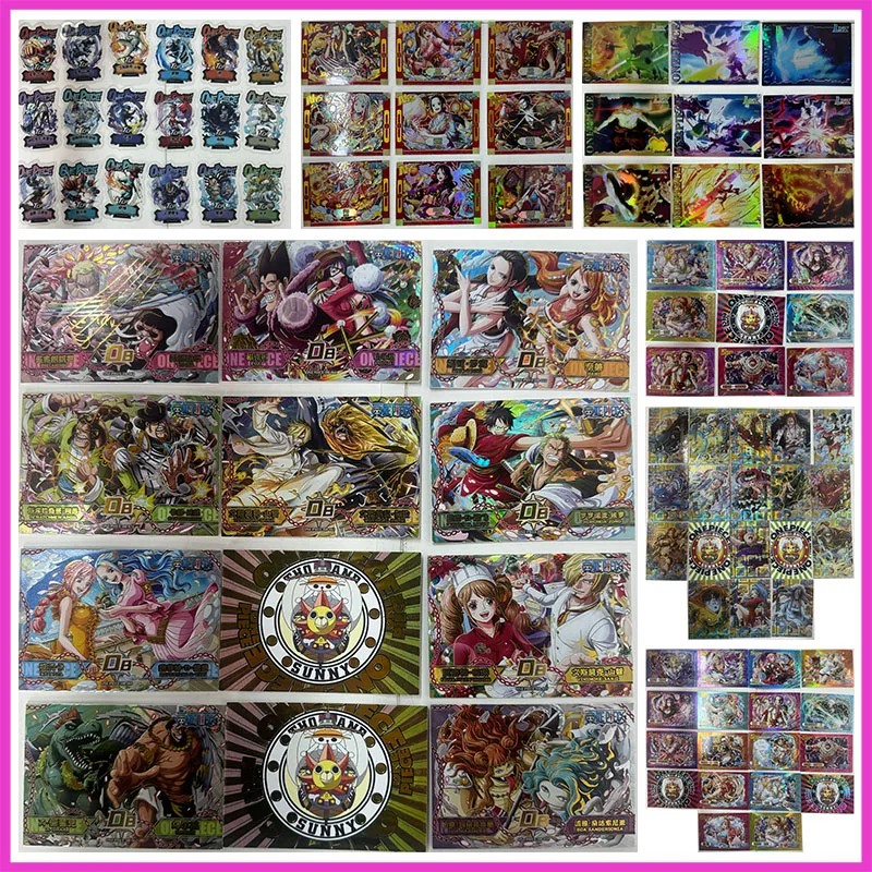 Anime ONE PIECE Rare TCP PR NYS LSZ DB SP SSP Lamina di rifrazione Rufy Usopp Franky Giocattoli per ragazzi Carta da collezione Regalo di compleanno