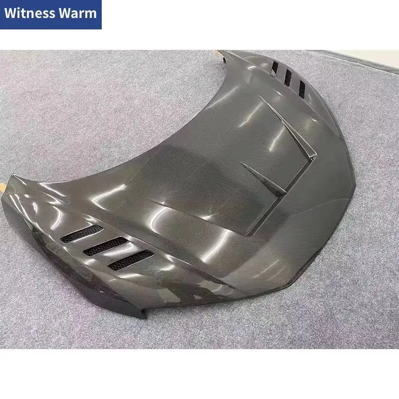 أغطية غطاء محرك السيارة الأمامي R8 من ألياف الكربون FRP لسيارة أودي R8 طقم هيكل السيارة 2016+