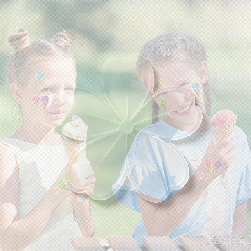 100-500 Pcs Summer Ice Cream Stickers Roll Holographic Ice Cream Cone Stickers Colored Waterproof Self-Adhesive Decals for Gift