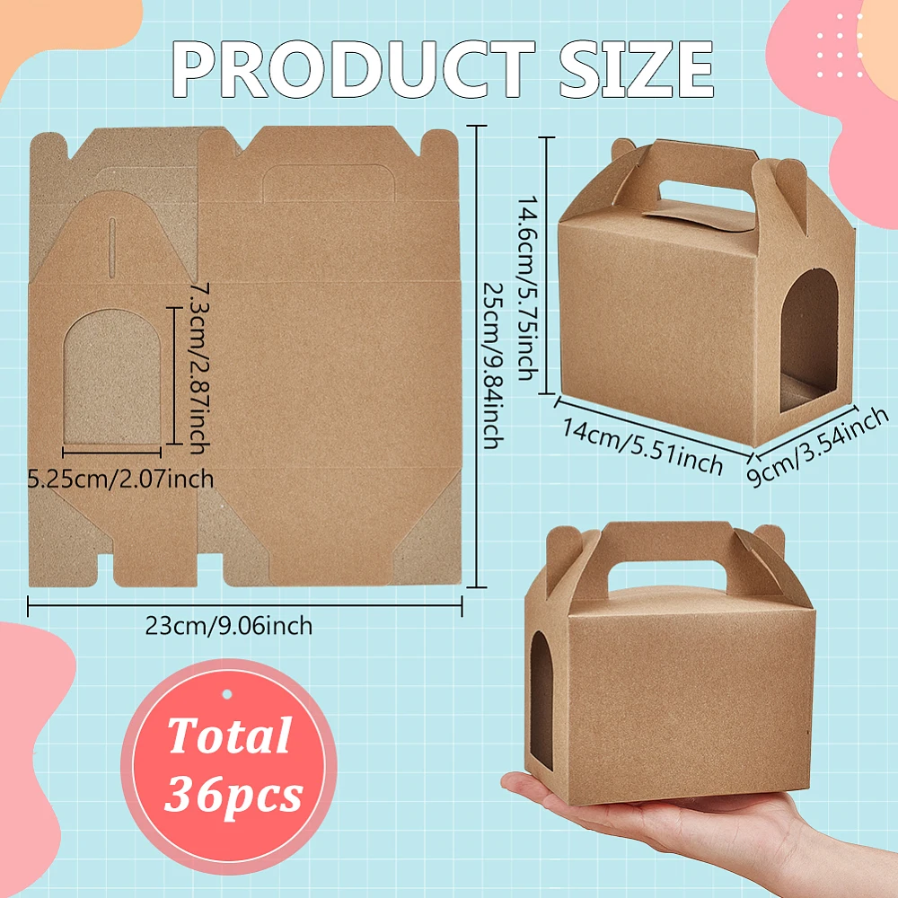 36Pcs Party Favors Boxes 3.5x5.5x5.7 Inch Adopt A Puppy Party Favors Boxes for Birthday Wedding Bridal Shower