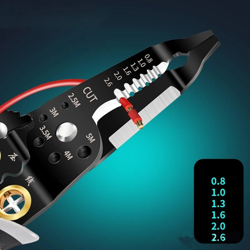 

1 шт. инструмент для зачистки проводов-кабельный инструмент 9-в-1 с функциями зачистки инструмент для проводки