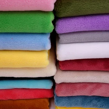 Tissu Minky de 160CM/63 pouces de large, tissu en peluche Super doux pour poupées et tissu en flanelle douce pour jouets de bricolage, vendu par mètres