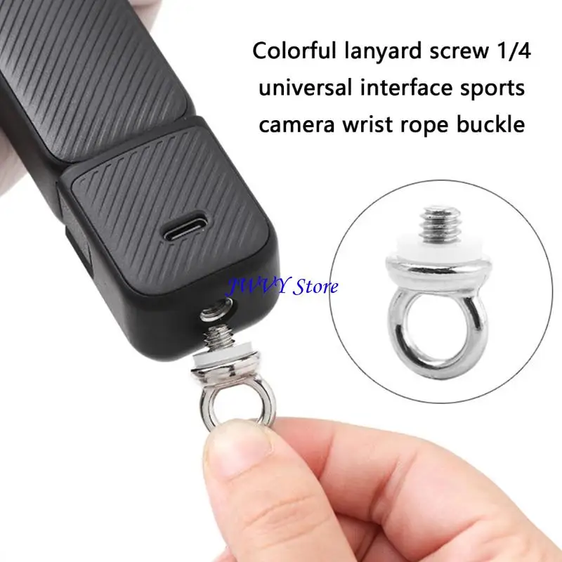 573A Camera Wrist Lanyard Screw Mount for 1/4inch Threaded Device Openings