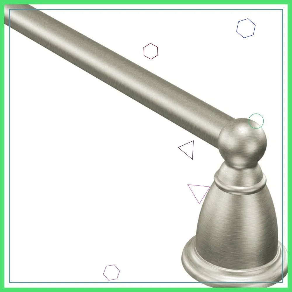 

18-дюймовый одинарный держатель для полотенец с отделкой из матового никеля, прочный и современный дизайн для ванной комнаты