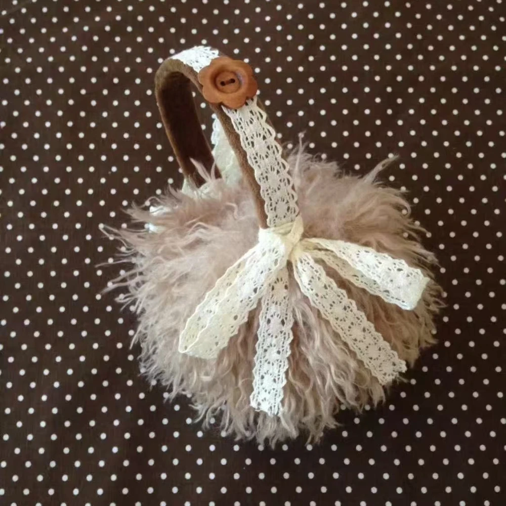 الشتاء المراهقات لطيف القوس شرابة غطاء للأذنين الكورية Ins Meilad نمط طالب غطاء للأذنين Kawaii الدافئة الدراجات في الهواء الطلق الأذن أدفأ #3