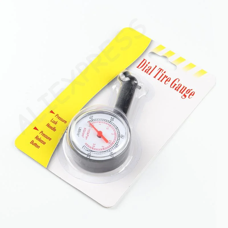 [G]Car Tire Pressure Gauge Clear Display Dial Manometer Shockproof for Auto Motorcycle Truck Bikes Automotive DIY Tool