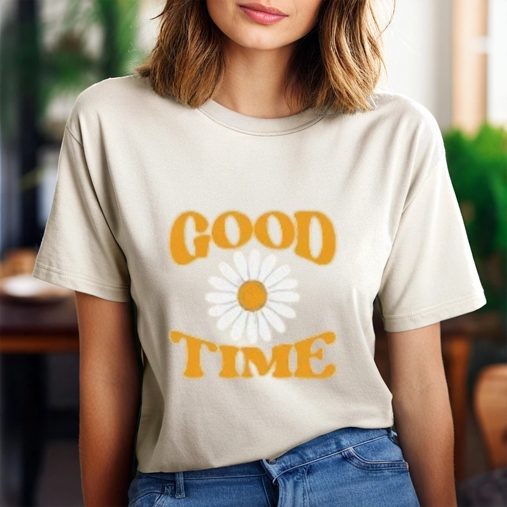 Camisetas gráficas de algodão na moda estampas de desenhos animados tecido de algodão solto e confortável despertar memórias da infância roupas de verão