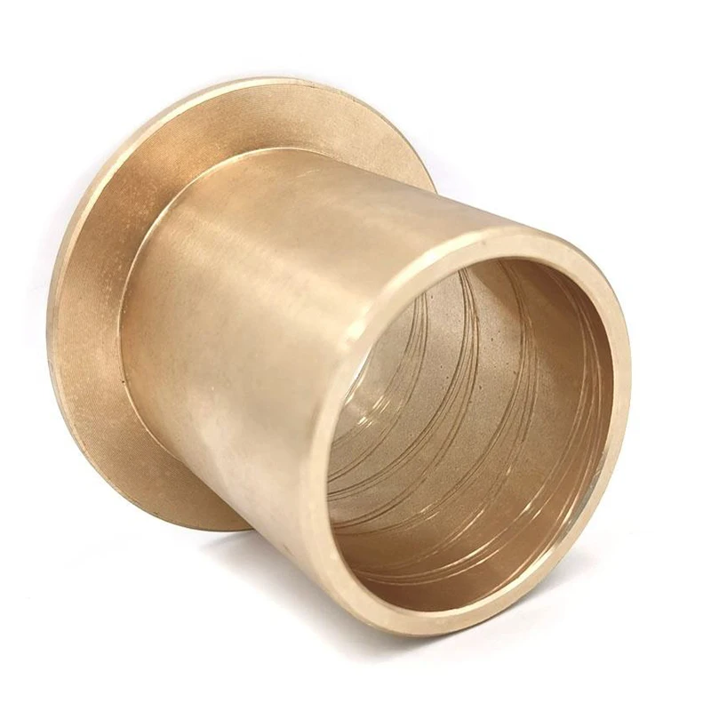 

CNC Machined Casting Cylindrical Flange Brass Pipe Bush Bearings Bronze Bushing Brass Flange Bushing