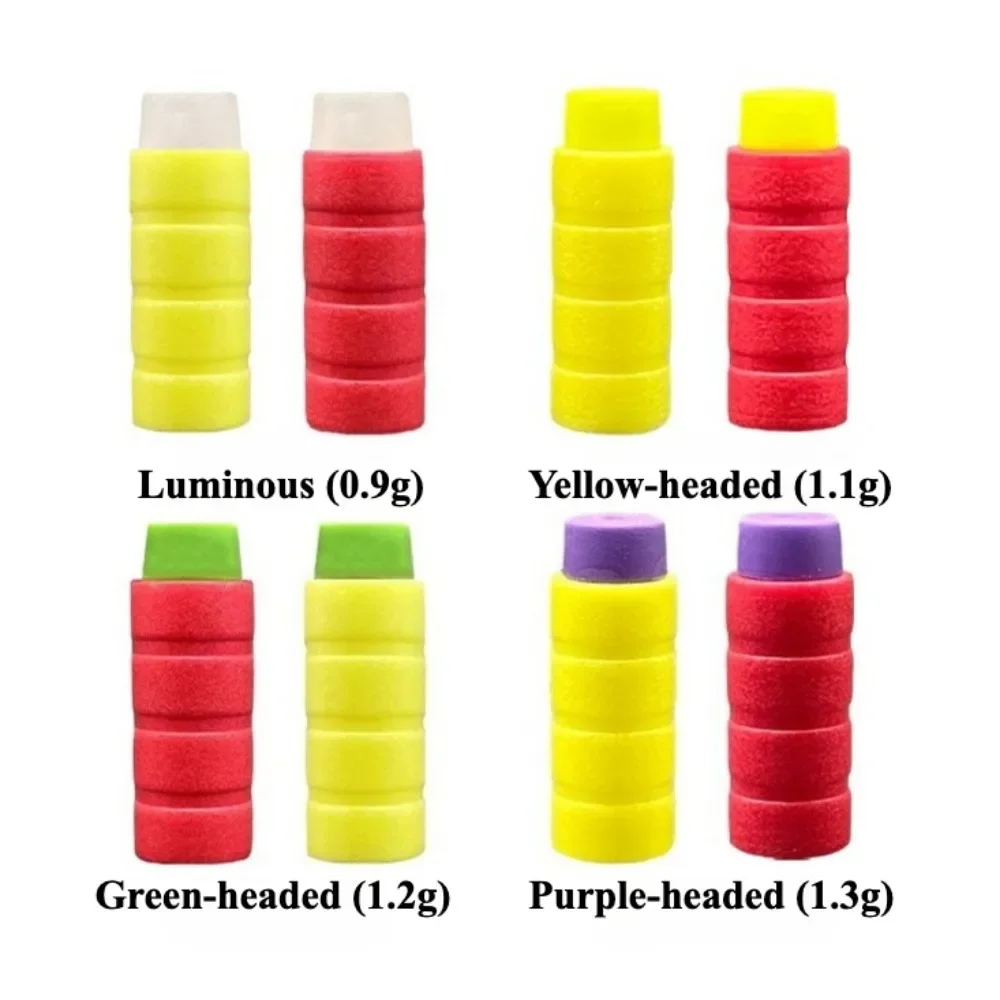 100pcs EVA Soft Shot Short Darts High Density Harmless Refill for Various Shooting High Density EVA Darts Toy Gun Accessories
