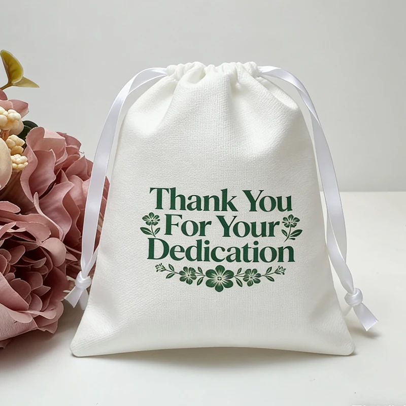 

Shopping Logo 50PCS Jewelry Bag Drawstring Linen Makeup Cotton Women Gift Wedding Favor Party Candy Storage Pouch Packaging Bags