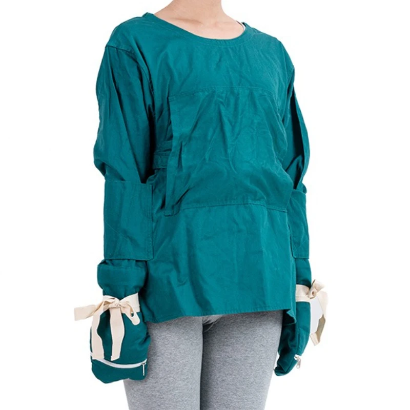

Upper body anti-self-harm restraint clothing for patients with mental violence tendency anti-self-injury safety restraint