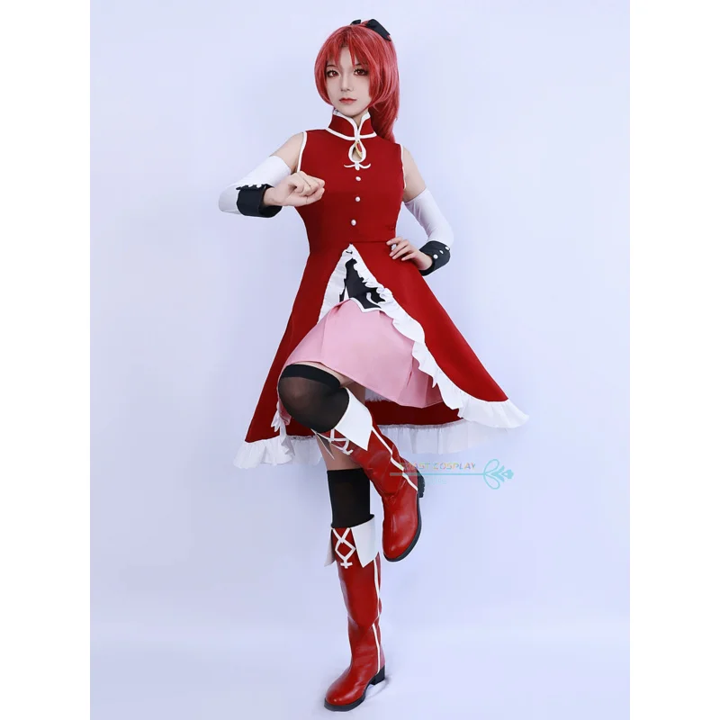 2025 ♥ New Puella Magi Madoka Magica Cosplay Sexy Dress Party Costume Sakura Kyoko Anime R ☆★