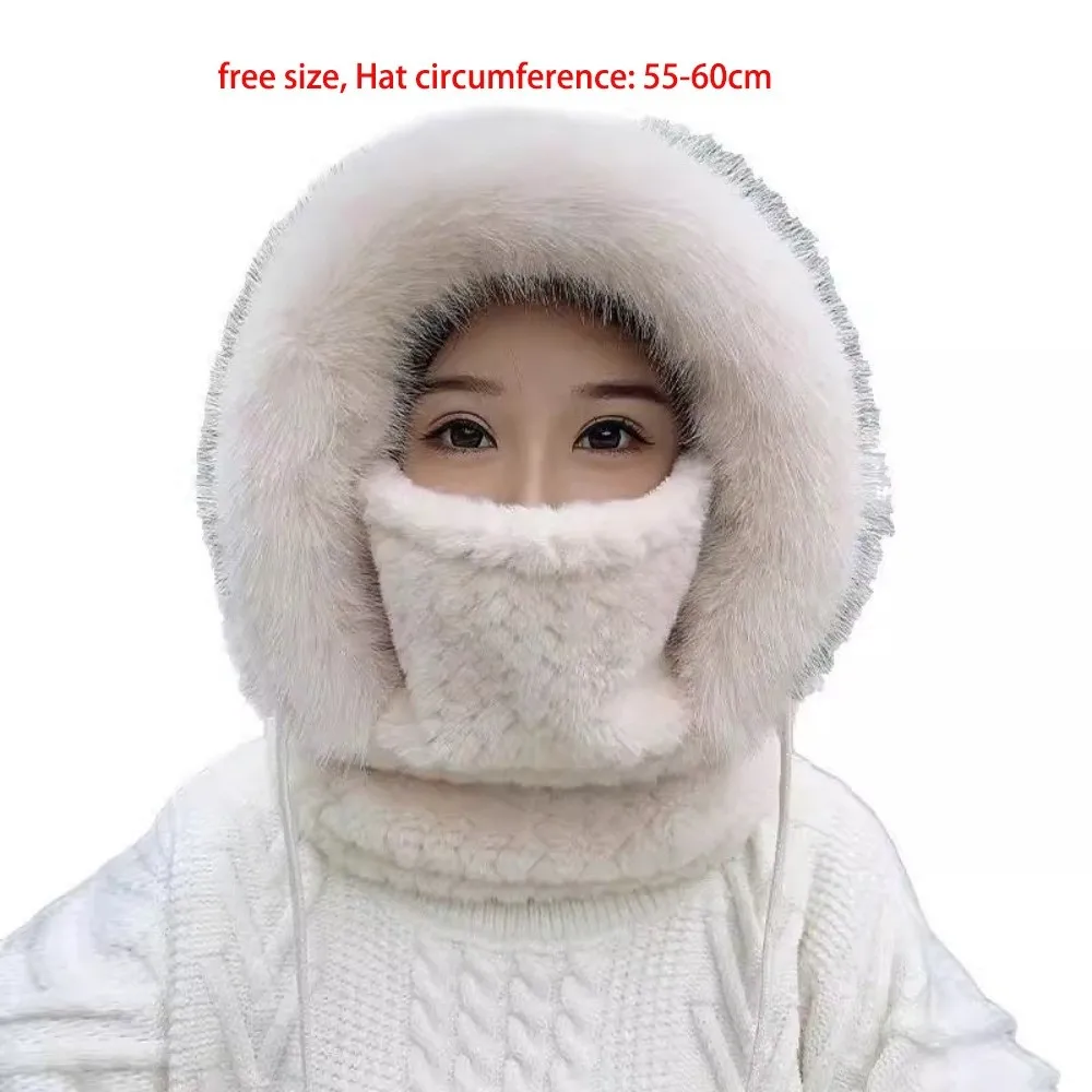 New Warm Scarf Mask Integrated Hat Windproof Coldproof Pullover Cap Breathable Waterproof Balaclava for Outdoor Cycling Skiing