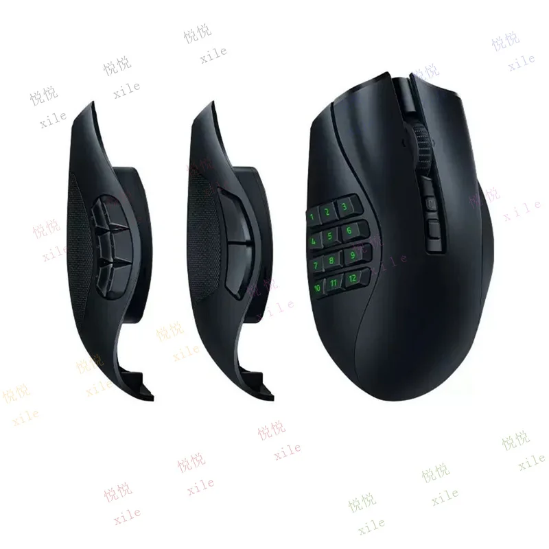 L+    For Razer Naga V2 Pro Wireless MMO Gaming Mouse With Swappable Side Plates