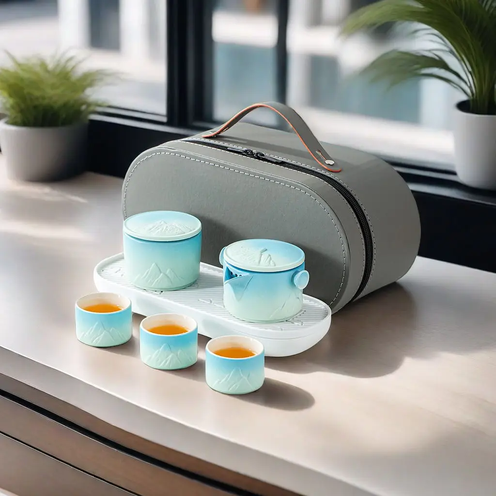 Upscale Tea Sets Ceramic Kung Fu Teaset Teacup Porcelain Service Gaiwan Tea Cups Mug of Tea Ceremony Teapot