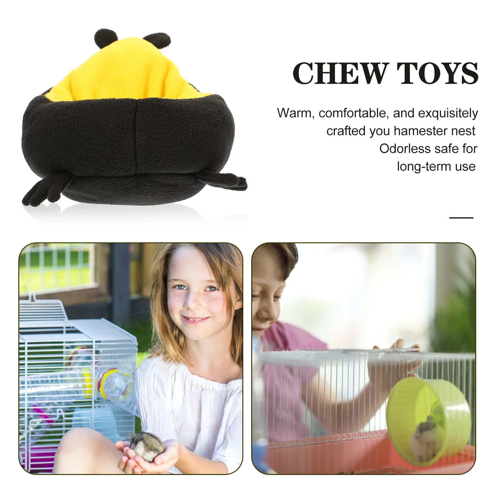 

Premium Cotton Pet Sofa Comfortable Hamster Bed Small Rat Bed Decorative Chinchilla Sofa Wear-Resistant Cage Hamster Accessory