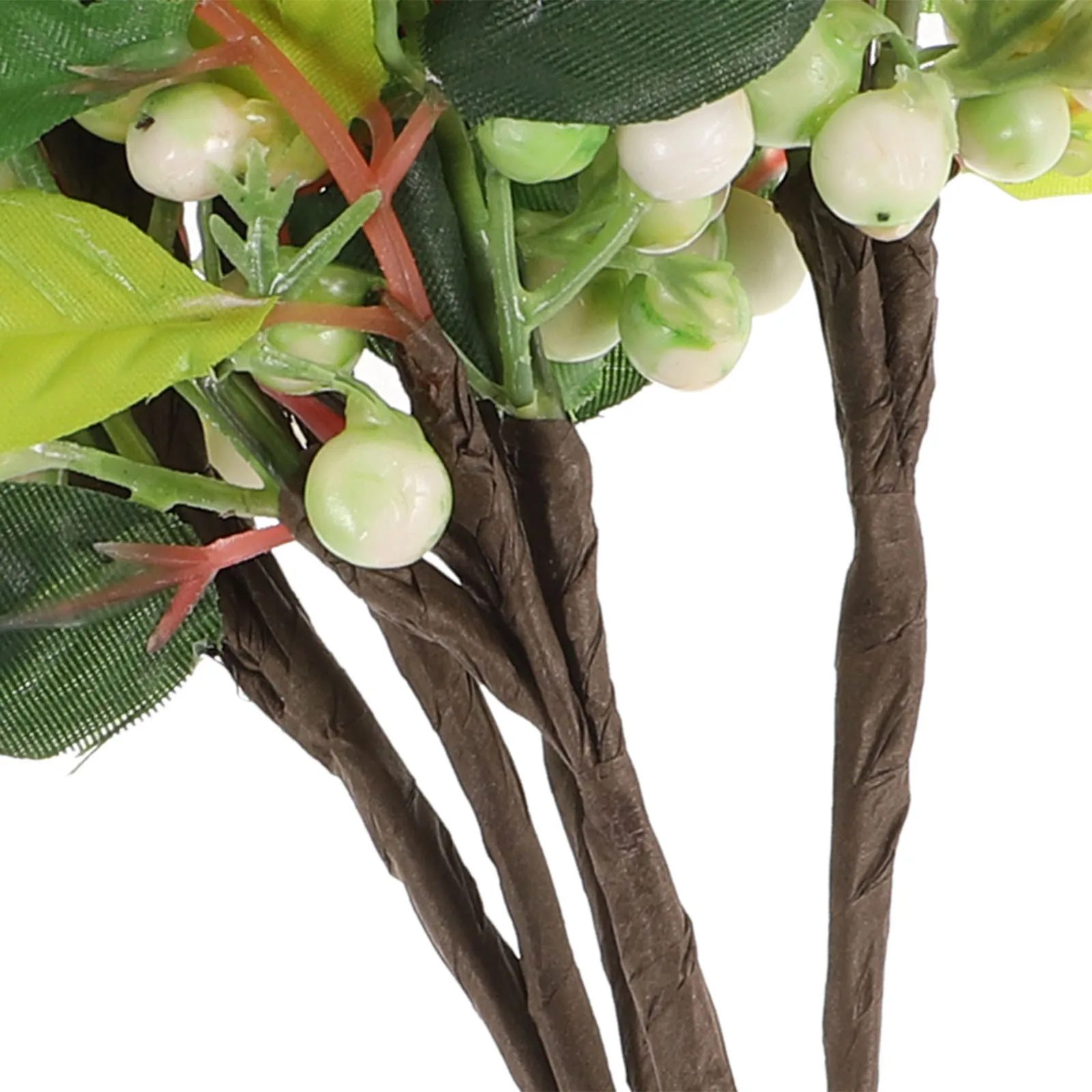 

5Pcs Artificial Berry Picks Premium Fabric PVC Filling Realistic Christmas Decor for Home Party Wedding DIY Craft