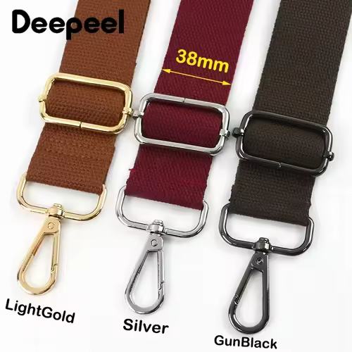 1Pc Deepeel 38mm Wide Canvas Bag Strap 80-140cm Adjustable Women's Handbag Replace Shoulder Straps Crossbody Bags Accessories - Image 3