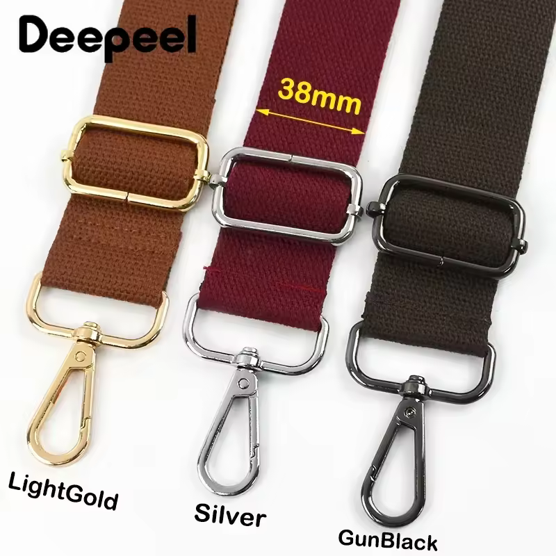 1Pc Deepeel 38mm Wide Canvas Bag Strap 80-140cm Adjustable Women's Handbag Replace Shoulder Straps Crossbody Bags Accessories - Image 3