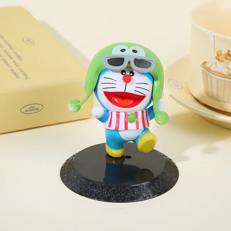 Doraemon cross-dressing série modelo bonito figura de mesa anime decoração de mesa ornamentos kawaii brinquedos infantis presente de aniversário