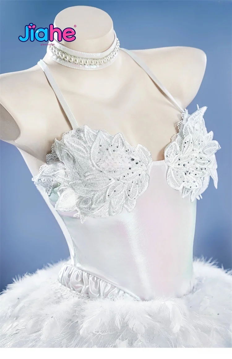 Disfraz de Cosplay de Quency NIKKE, la Diosa de la Victoria, Quency Escape Queen, Halloween, Carnaval, Vestido de Ballet Blanco Elegante para Mujer