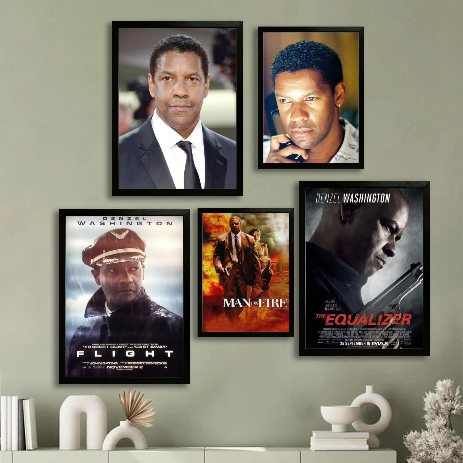 ملصق فني من قماش denzel واشنطن وطباعة صورة فنية جدارية، ملصقات ديكور غرفة نوم عائلية حديثة، لوحة زخرفية