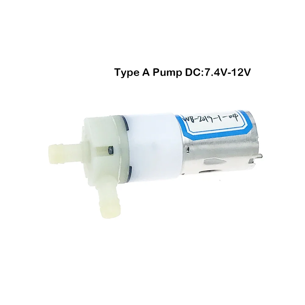 DC 7.4V 12V Small Water Pump Large Flow 370 Self-priming Pump Micro Electric Diaphragm Pump for Auto Watering Equipment