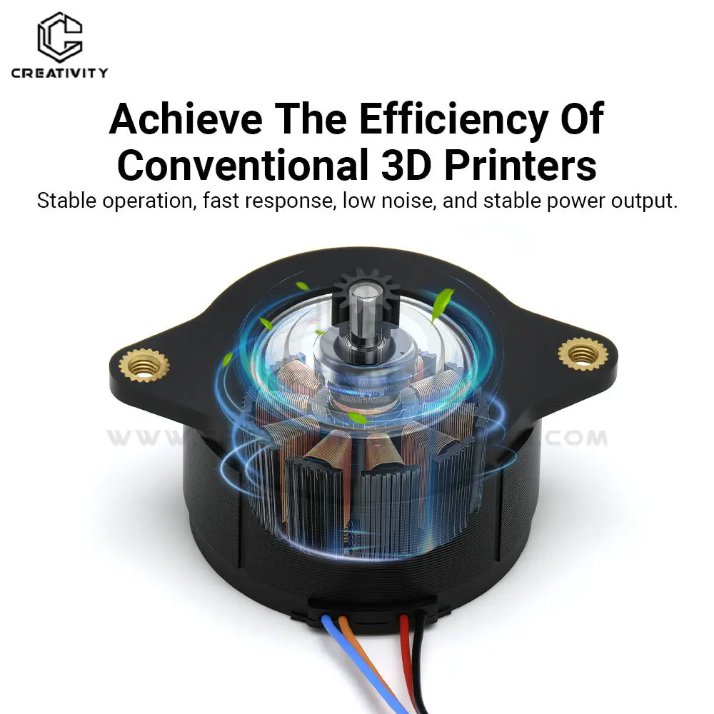 3D Printer K1/K1 Max Extrusion Extruder Motor 1.8 Degree Press 12 Tooth Gear Circular Stepper Motor for K1/ K1C/ Ender 3 V3 SE