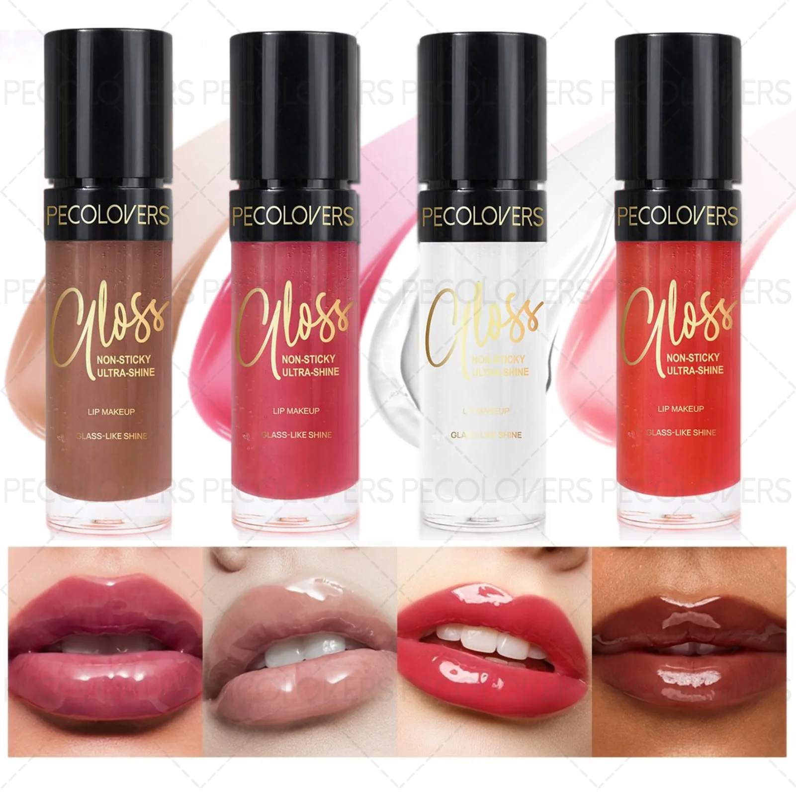 Huile à lèvres en gelée de cristal, baume à lèvres hydratant et repulpant avec finition brillante, IPerfect pour un cadeau doux et idéal pour la saint-valentin, 1 pièce