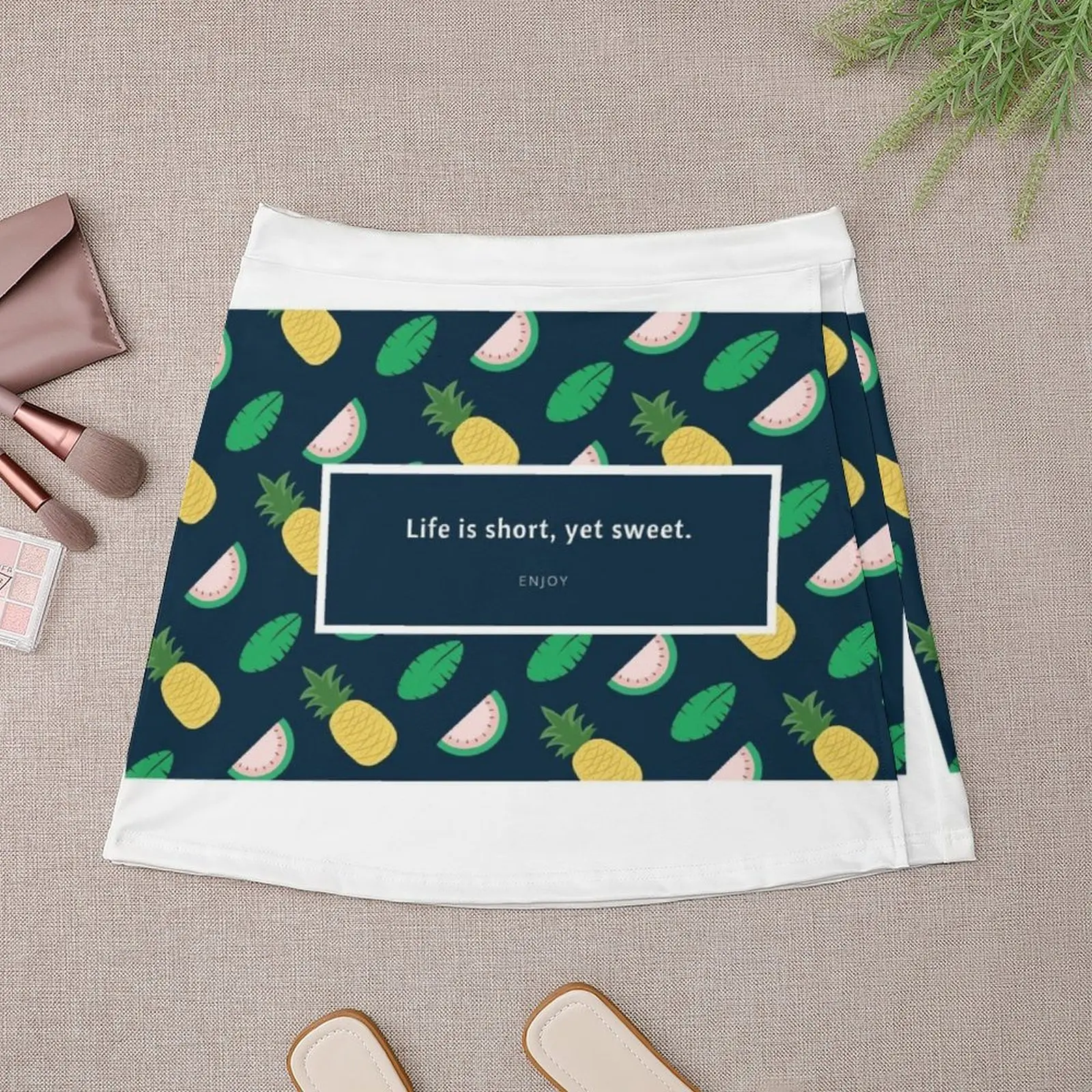 Fruit life is short Mini Skirt Women's summer skirt summer skirts Women's summer skirts Mini Skirt