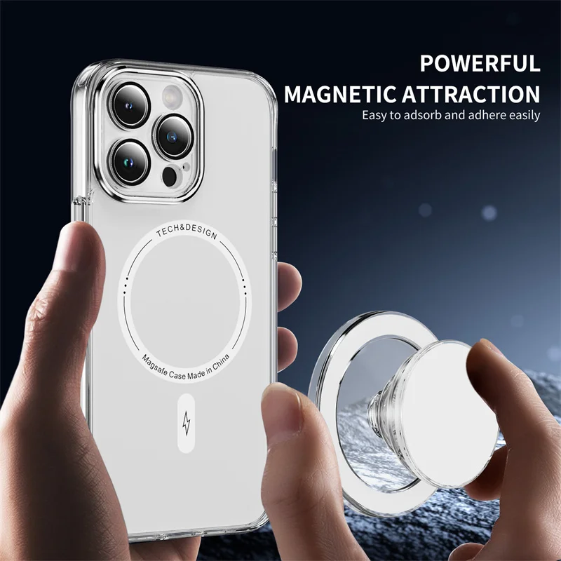 

For iPhone 12 13 14 15 16 Series Xiaomi Samsung Talk Grip Transparent Socket Folding Griptok Accessories Mobile Phone Stand Base
