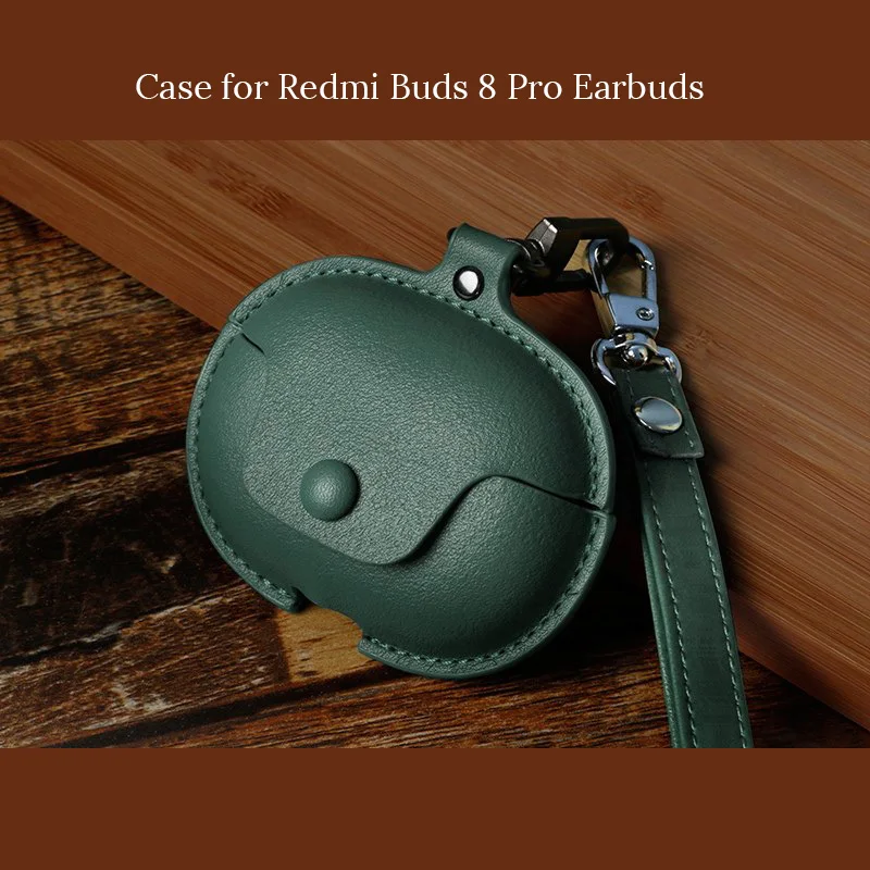 Premium leather Case for Redmi Buds 8 Pro Earbuds Shockproof