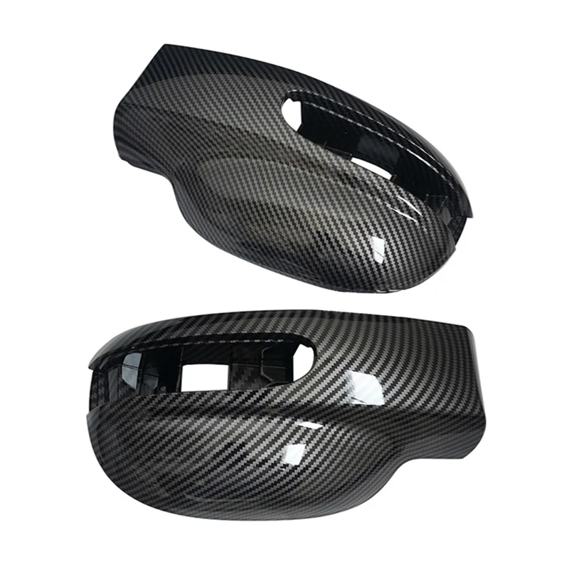 1 Pair Carbon Fiber Rear Mirror Cover Shell Cap For Mercedes-Benz Viano W639 2003 - 2010 A6398110461 A6398110561