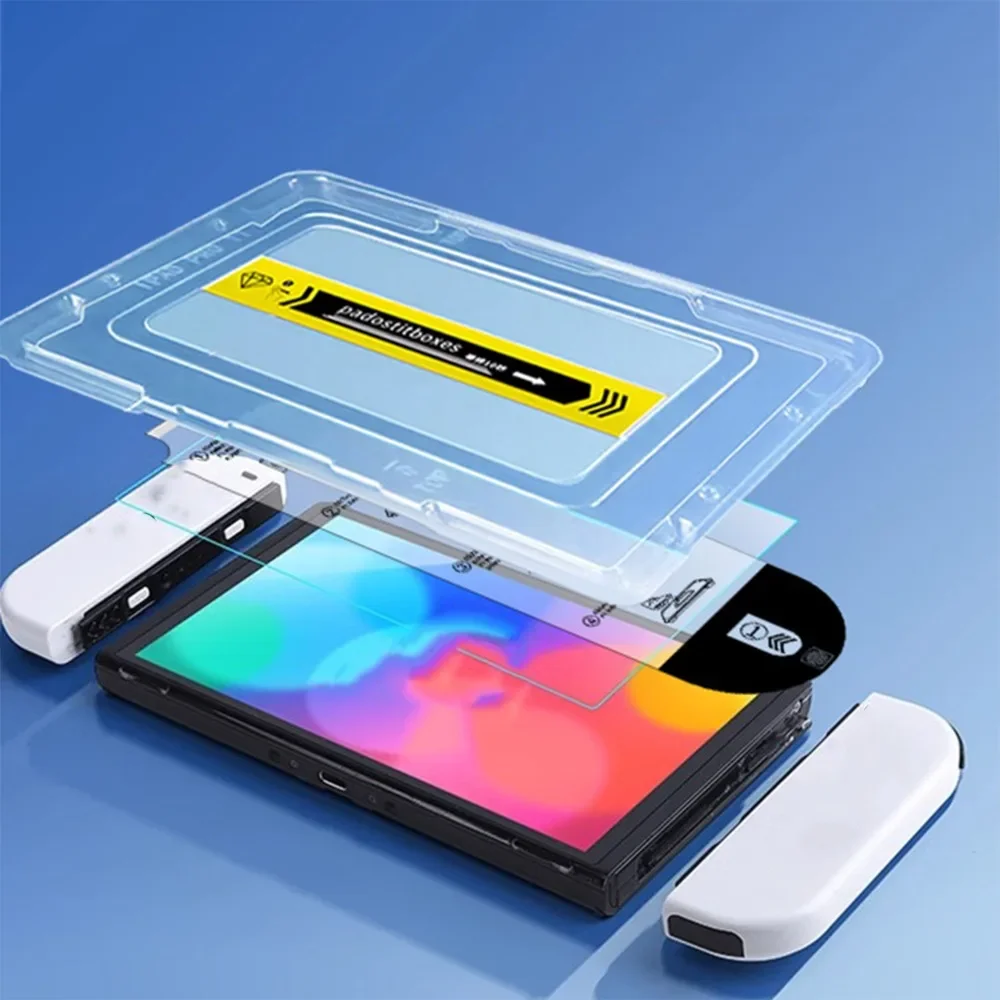 2 Sets Tempered Glass Positioning Film for Nintendo Switch 2 Screen Protector HD Anti-scratch Protective Films Game  Accessories