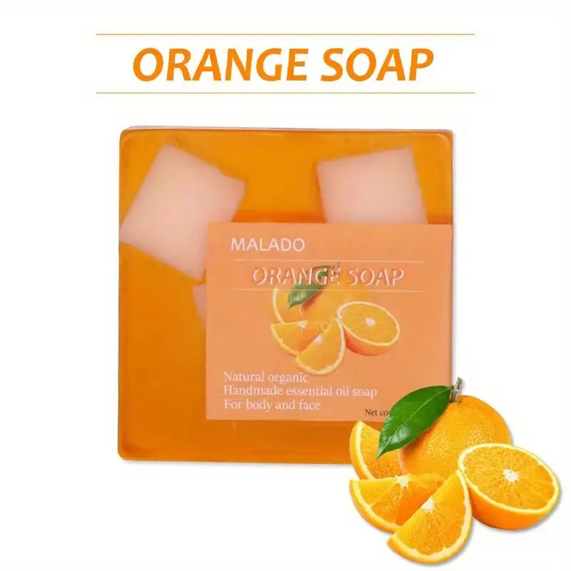 3.520Z Vitamin E, Sweet Orange Essential Oil Soap, Deep Cleansing Handmade body and face soap, fresh and sweet