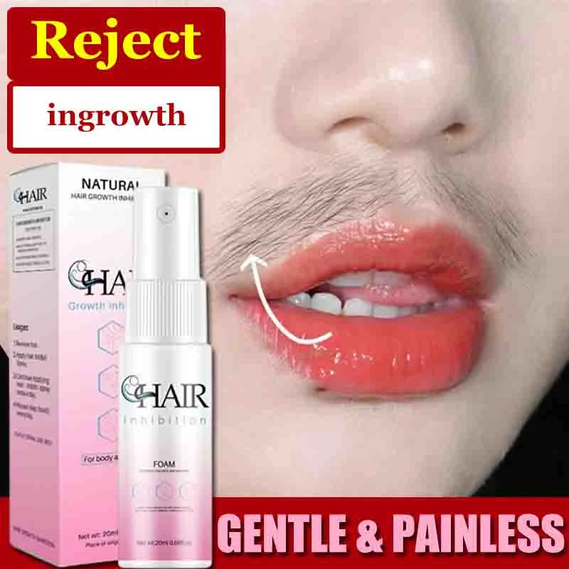 Hair Growth Inhibitor Spray Reject Ingrowth Gentle Painless Permanent Hair Removal Men Women Moisturizer Smooth Skin Care Beauty