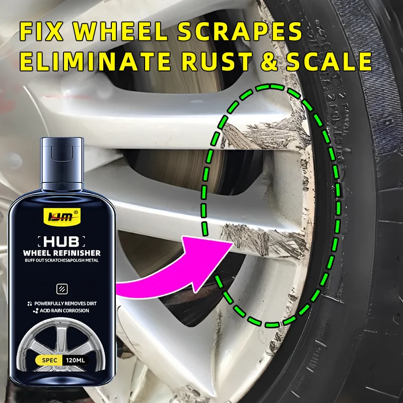 Hub Repair Kit - Automotive hub vortex eliminates scratches, rust and discoloration, graphene deep repair and maintenance