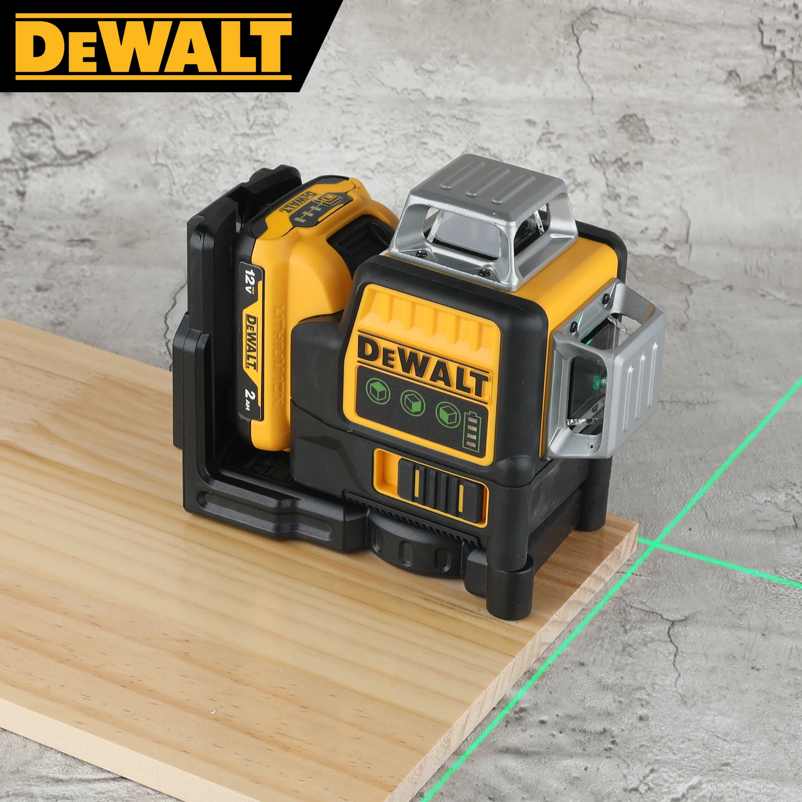 Dewalt DW089LG 3 Sides*360 Degree Vertical 12V Lithium Battery 12 Lines Laser Level 360 Horizontal Green Meter 2026 NEW Dewalt - view 3