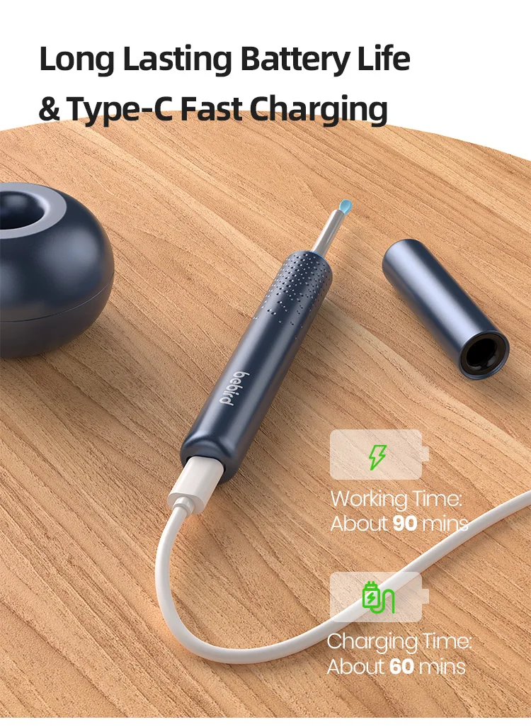 Bebird M9 Pro Smart Visual Ear Wax Remover With Camera, Endoscope_voghion.com