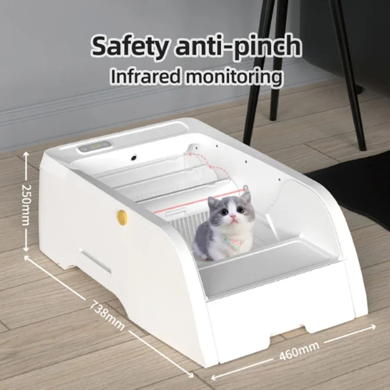 

Deposit Smart Cat Litter Box Automatic Self-cleaning Cat Bedpan Semi Enclosed Toilet Trainer Pet Products With App Odor Proof Ca