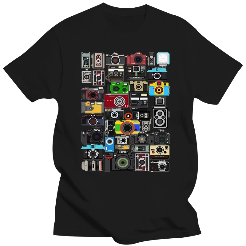 2020 Men Cameras T Shirt 100% Cotton Picture Shoot Nice T-Shirts