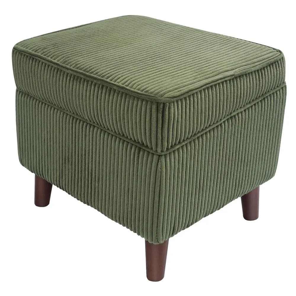 

Storage Ottoman with Adjustable Lid, Soft Step Stool, Footrest and Seat, Ottoman Foot Rest for Living Room, Customized