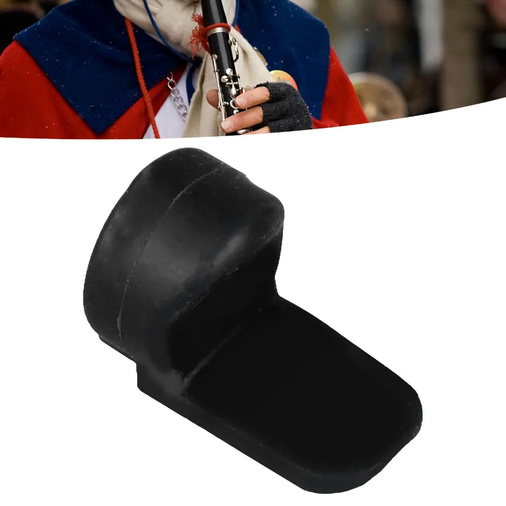 2PCS Professional Silicone Material Thumb Rest Cushion Black Color Finger Rest Protector Silicone Thumb Protector For Clarinet