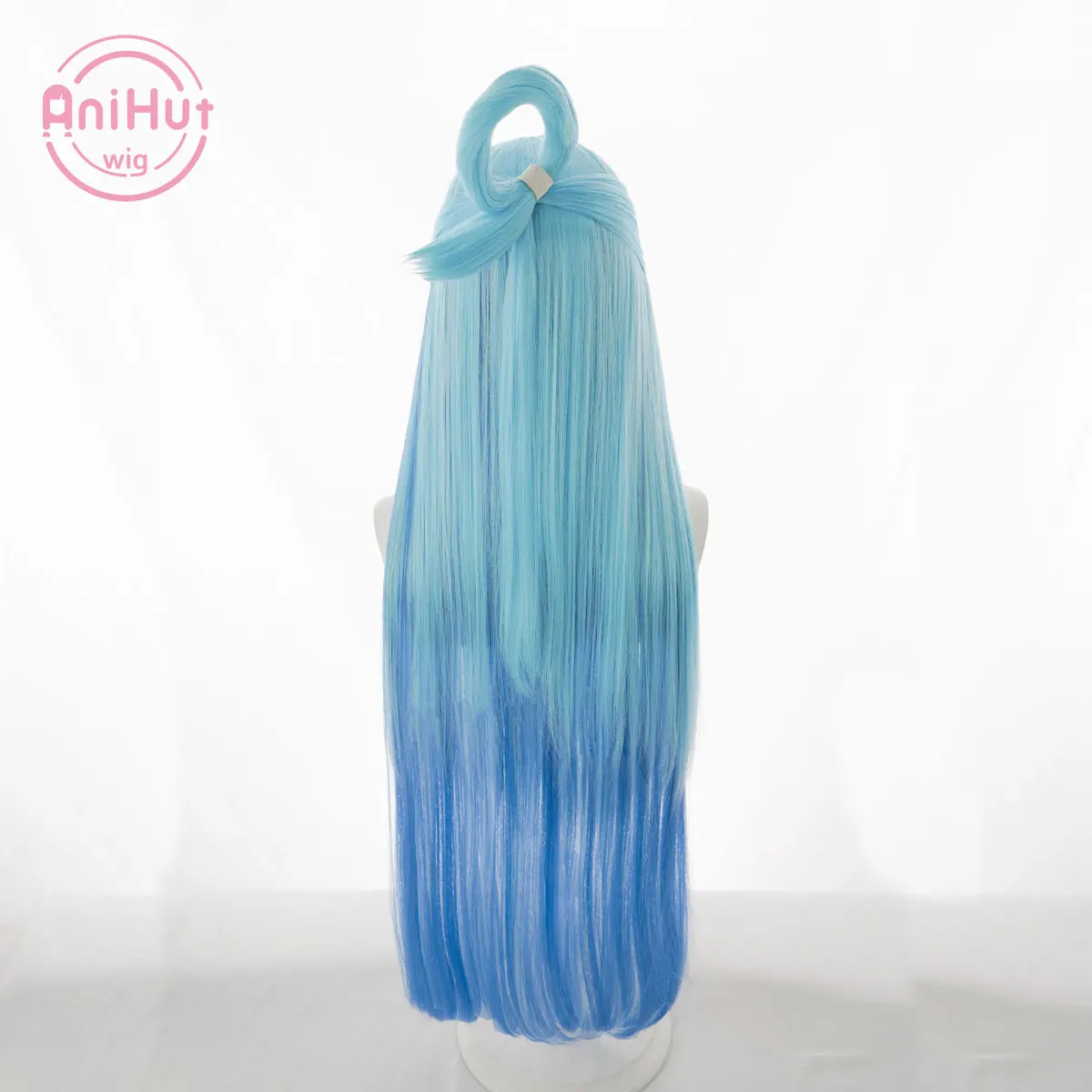 【アニハット】アクア コスプレウィッグ ブルー ロング この素晴らしい世界に祝福を 神の祝福 耐熱人工毛