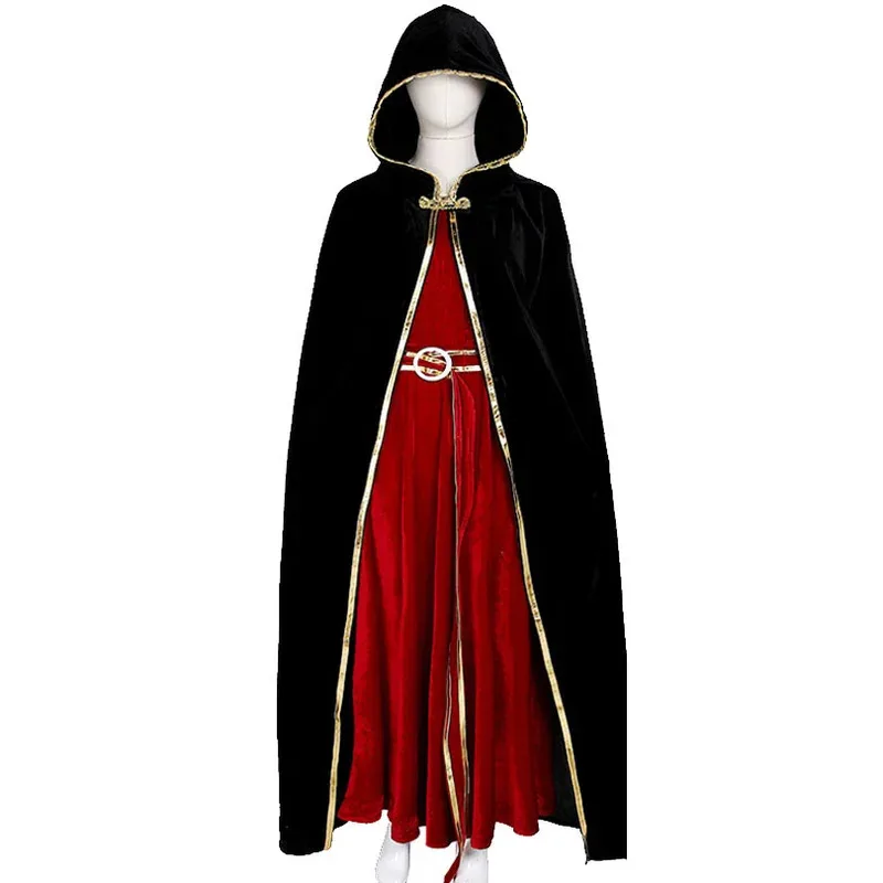 SS23 Disfraz de Cosplay de Anime para madre Gothel, vestido largo de princesa roja para mujer adulta, cinturón con capa, trajes, vestido de baile de Carnaval de Halloween