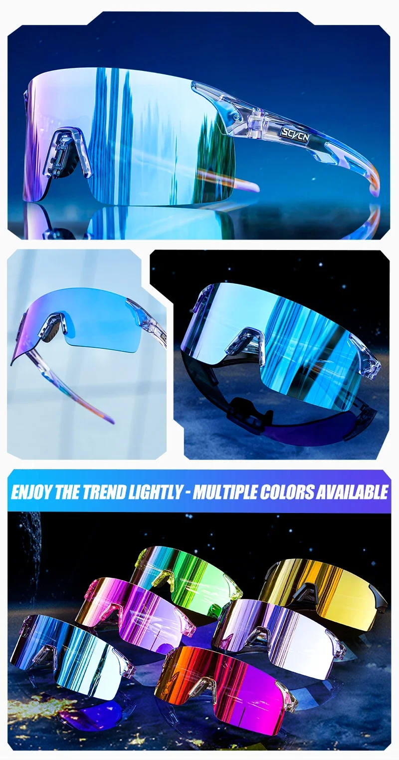 SCVCN NEUE Mode Radfahren Sonnenbrillen für Männer Frauen MTB Angeln Golf Fahren Luxus Fahrrad Brille Shades 2024 Photochrome UV400 – Detail 13